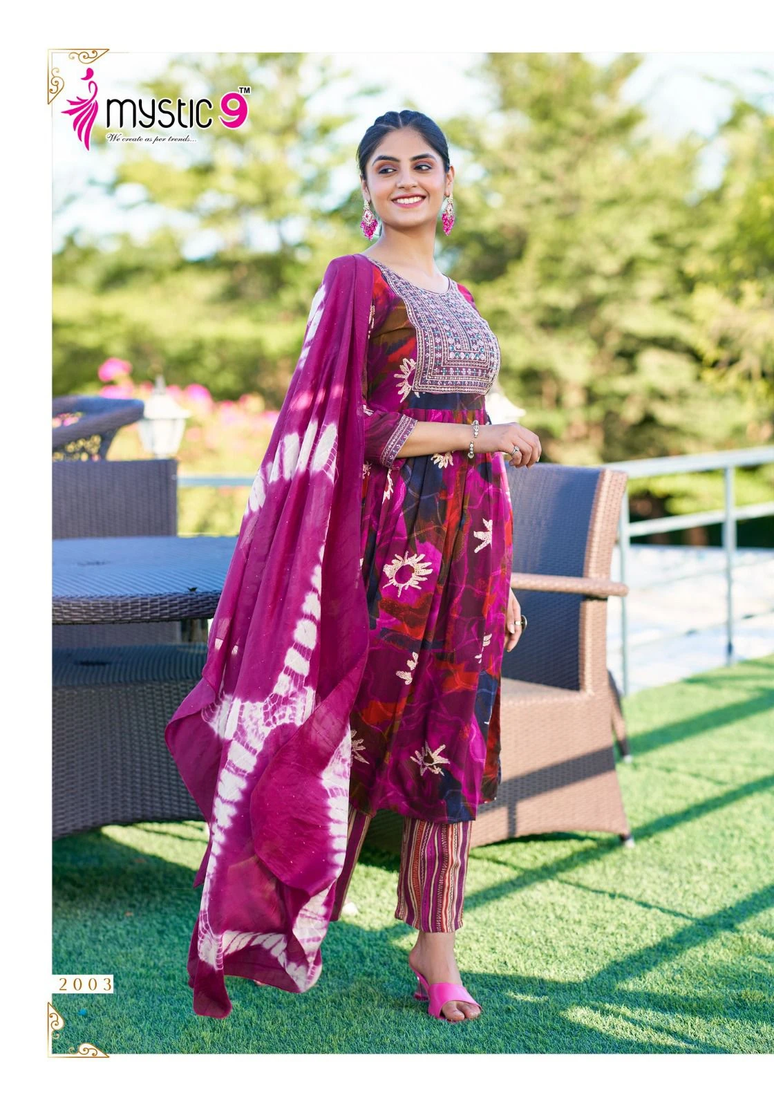 Mystic 9 Shanaya Vol 2 Premium Foil Print Wholesale Readymade Salwar Suit Catalog — Wholesale Readymade Suit, MPA wholesale from Surat - Gallery Image 3